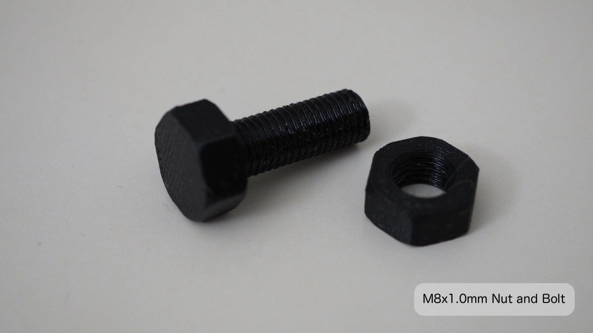 M8 x 1.0mm Nut and Bolt